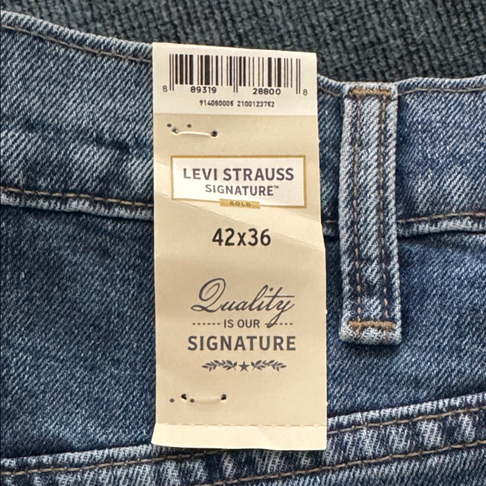 Big & Tall Signature by Levi Strauss Blue Relaxed Men Jeans